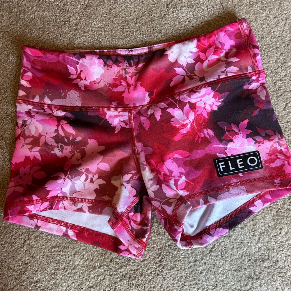 Fleo Women's Vibrant Floral Athletic Shorts